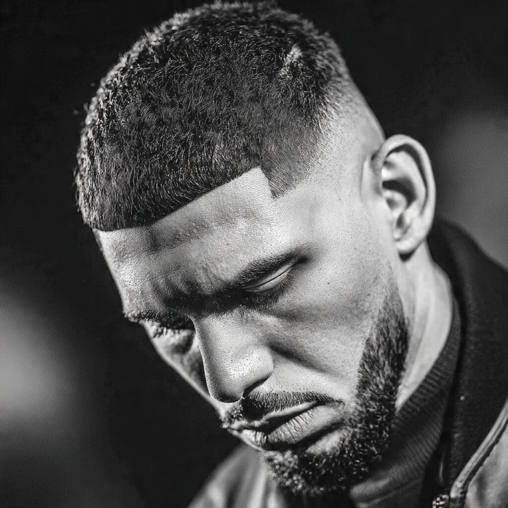 Buzz Cut for Round Face Shapes