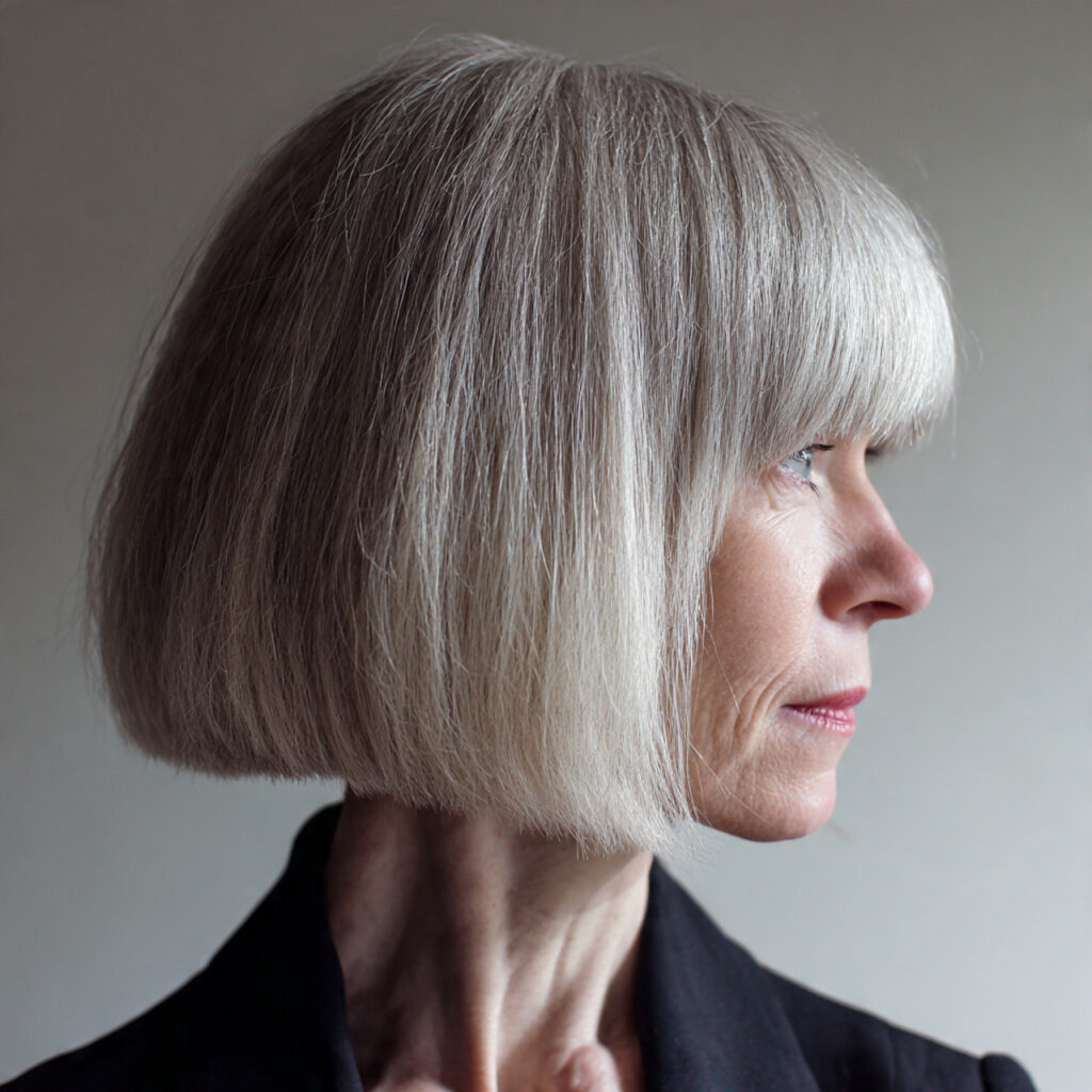 Minimalist Textured Bob with Clean Lines Idea