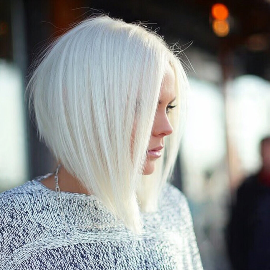 Modern Angled Bob Hairstyle Ideas