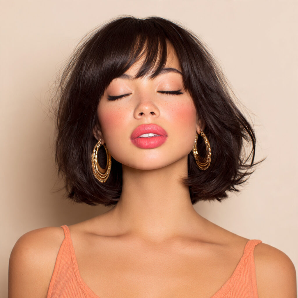 Blunt Bob Hairstyles Ideas with Tousled Look