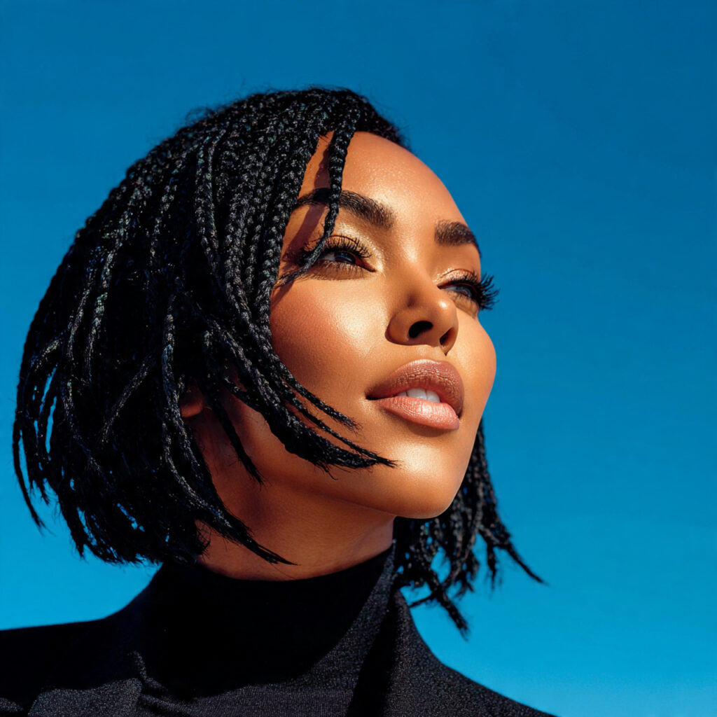 Short Box Braids Hairstyle Ideas