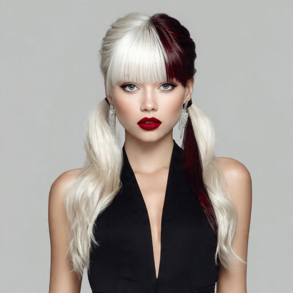 Asymmetric Bang Hairstyle Ideas for Modern Women