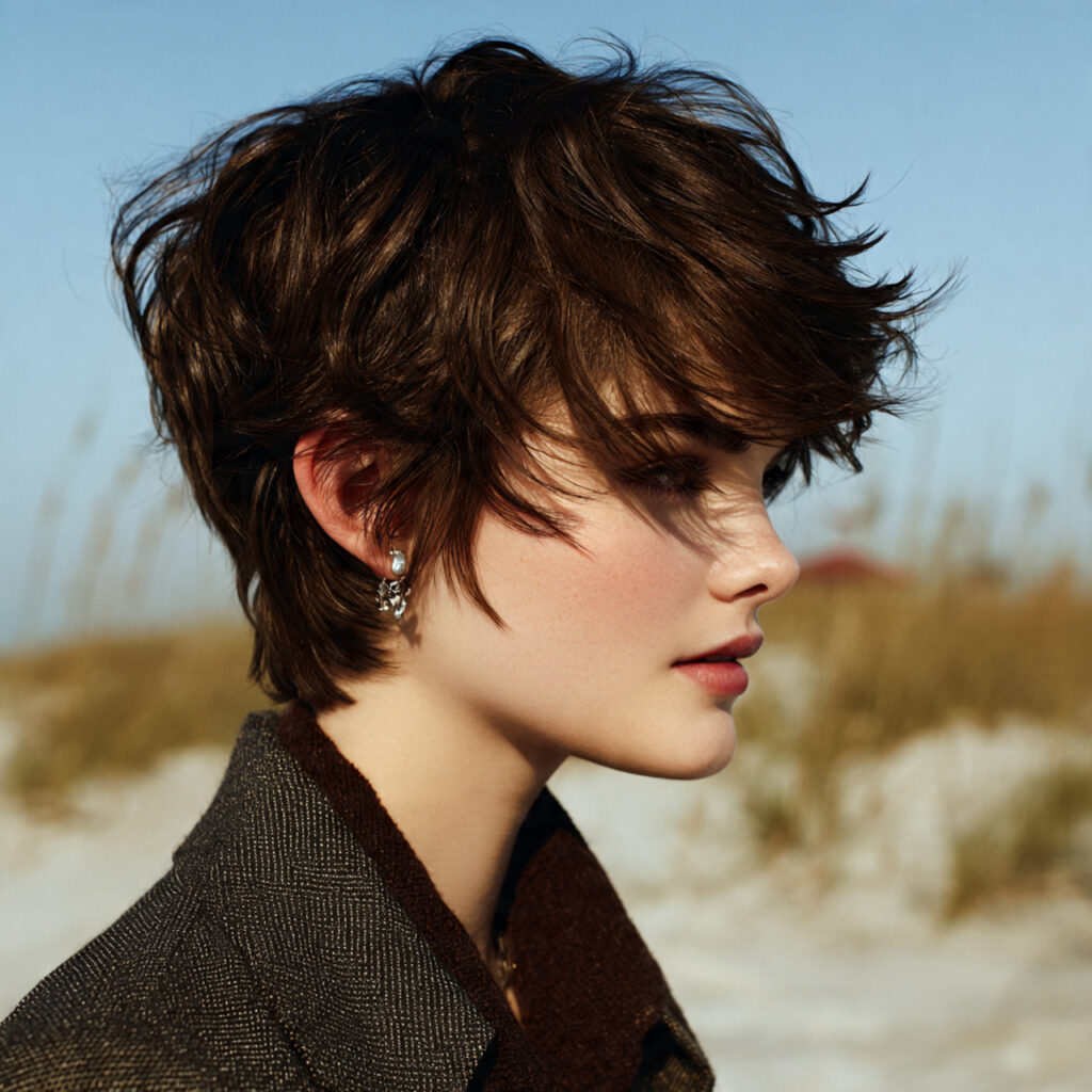 40 Modern Shaggy Pixie Cut Ideas for Low Maintenance Short Hair 6 Natural Wave Support