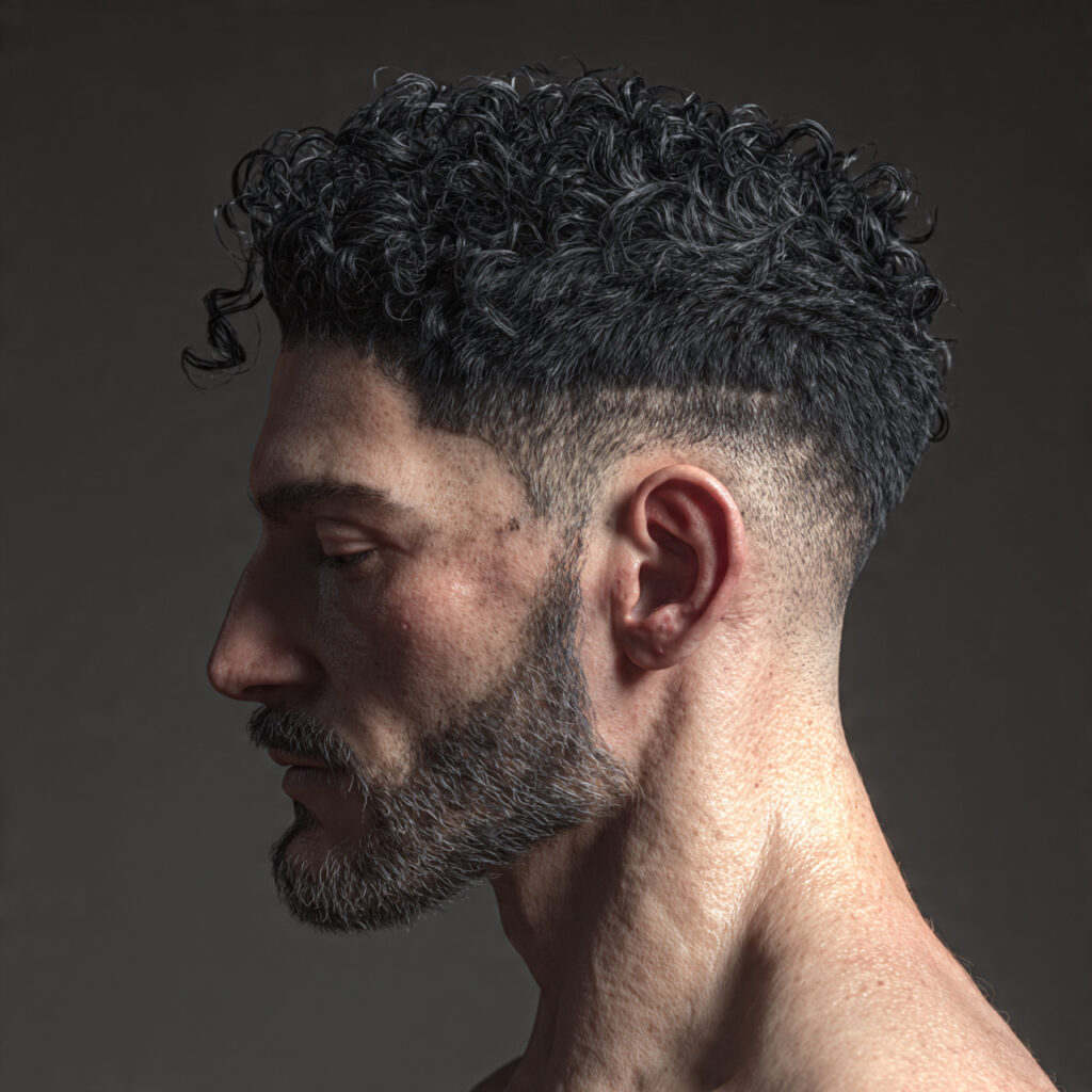 Curly Buzz with Texture