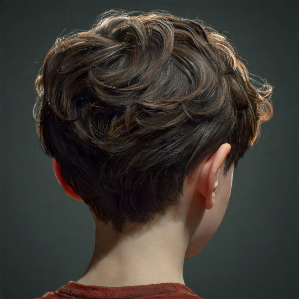 Natural Texture School Haircut Idea