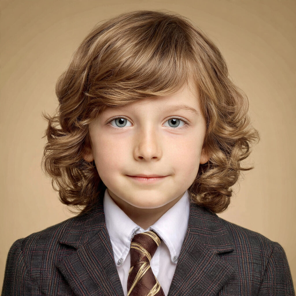 Soft Layered Boys School Haircut Idea