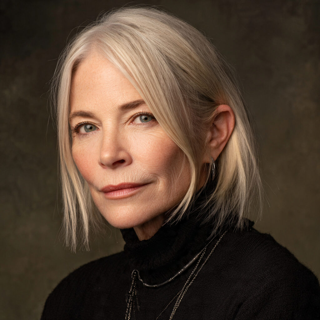 Angled Bob Ideas with Natural Gray Elegance