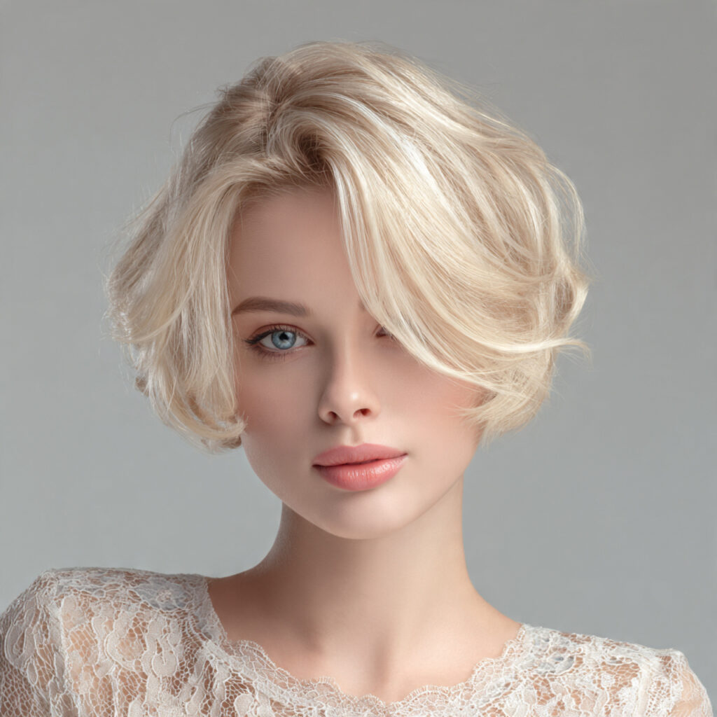Soft Asymmetrical Bob Hairstyles with Natural Flow