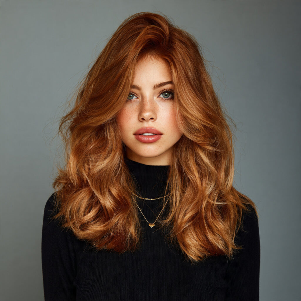 39 Trendy Balayage Hairstyles for Medium Length Hair Ideas 24 Soft Auburn Balayage for Medium-Length Hair Ideas