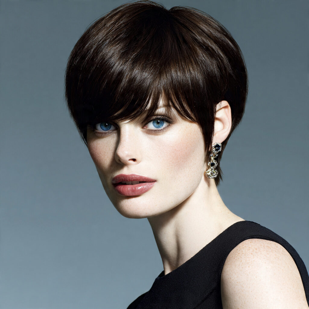 Asymmetric Bangs Hairstyle Ideas with Pixie Cuts