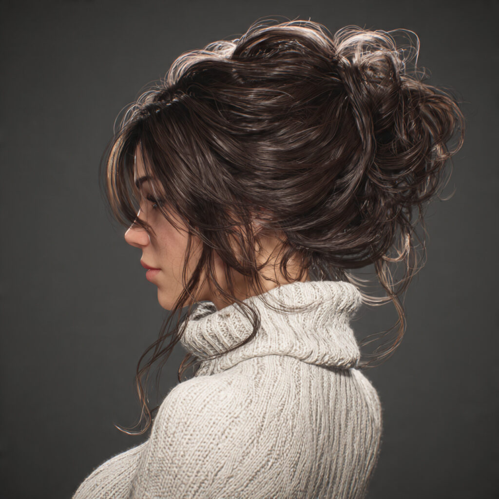 Playful Mini Updo Idea