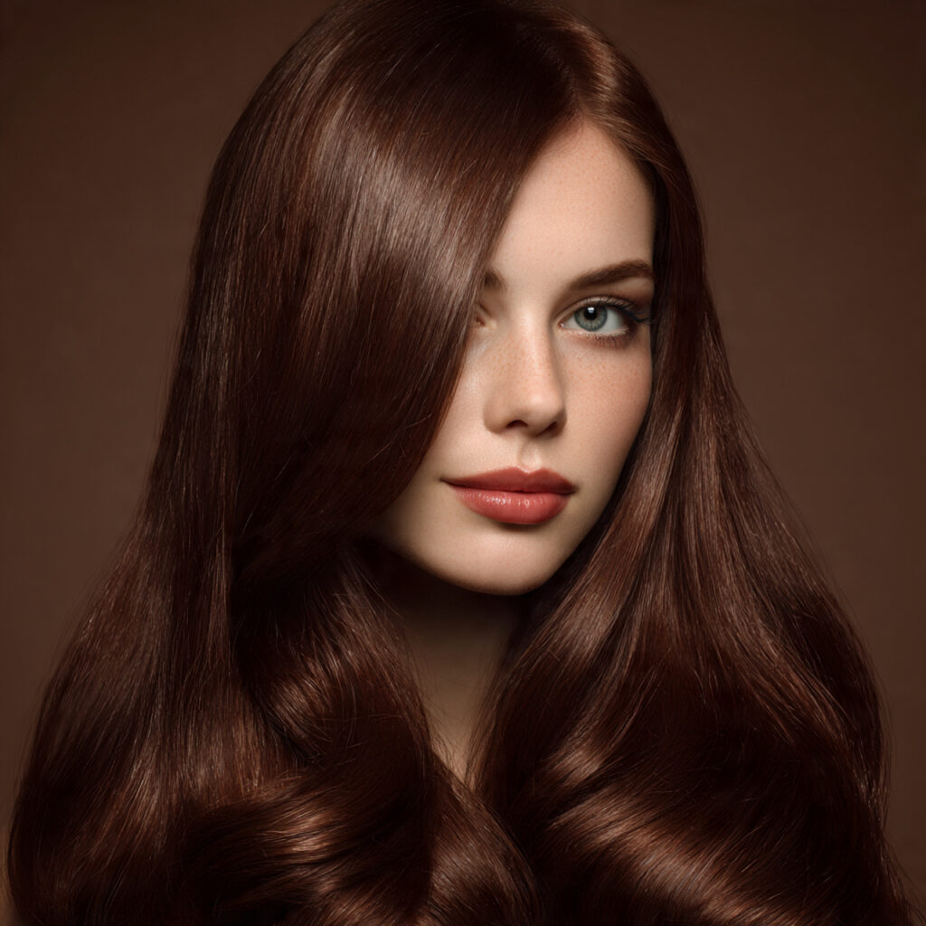 Glossy Brown Cinnamon Hair Ideas