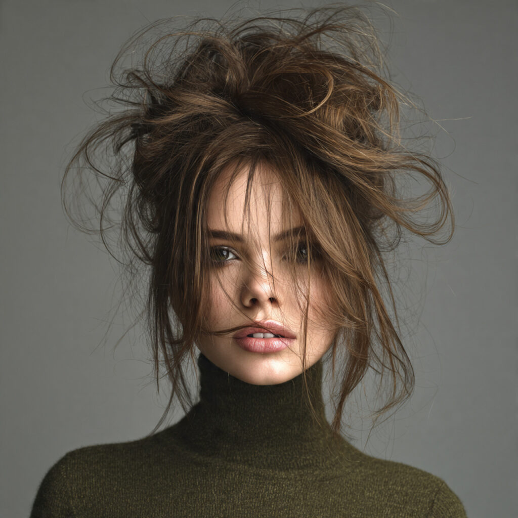 Messy Grunge-Inspired Hair Idea