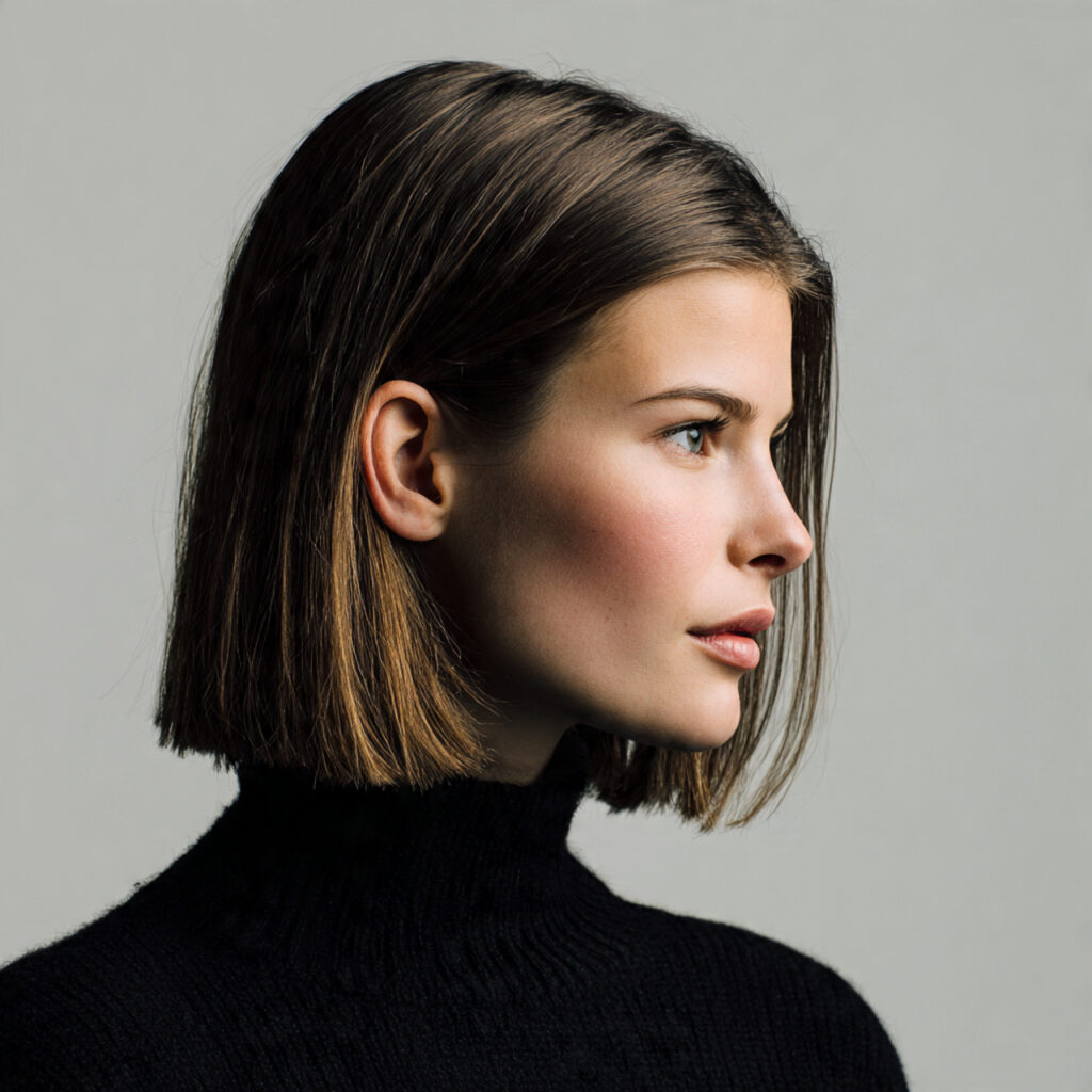 Blunt Bob Hairstyles Ideas with Middle-Length Cut
