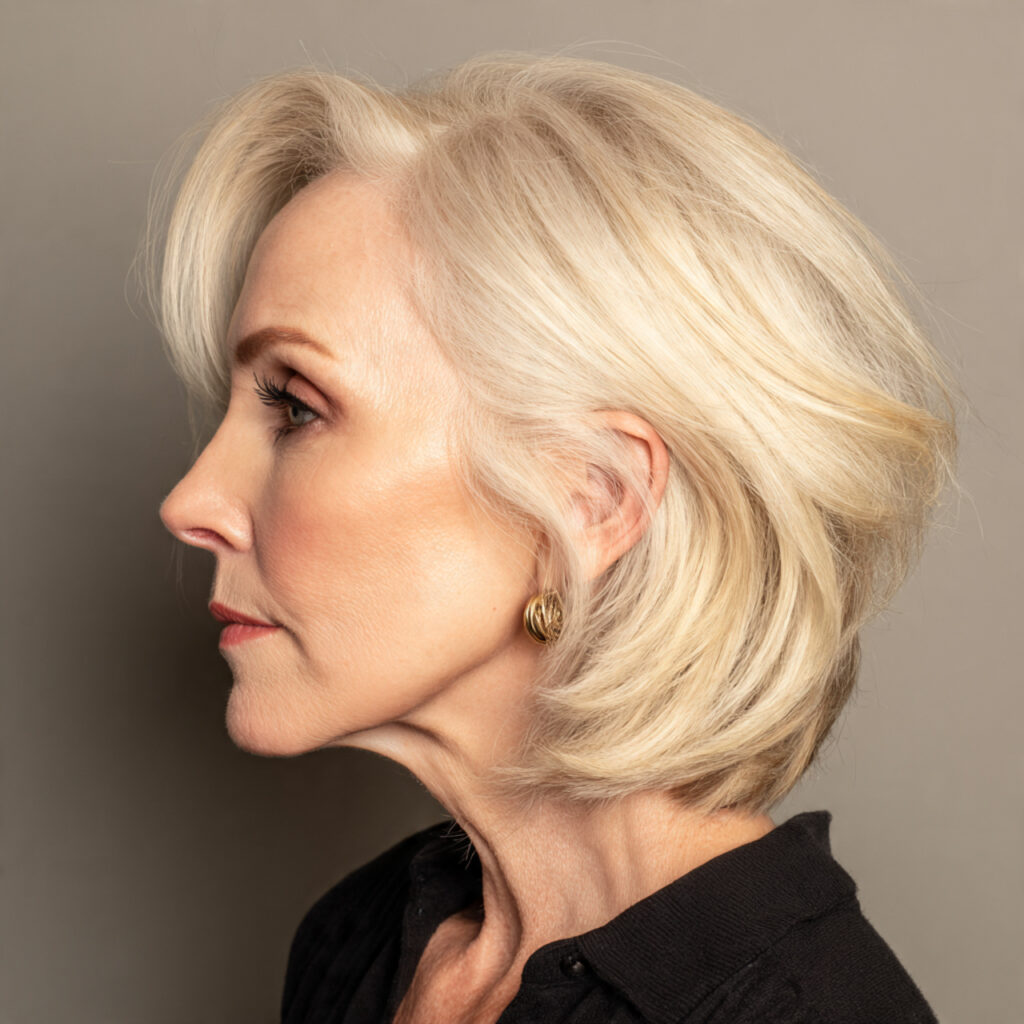 professional hairstyle image showing a layered asymmetrical 1