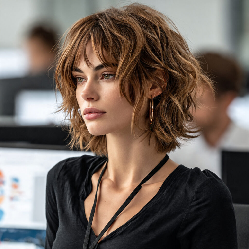 40 Modern Shaggy Pixie Cut Ideas for Low Maintenance Short Hair 26 Office-Friendly Texture