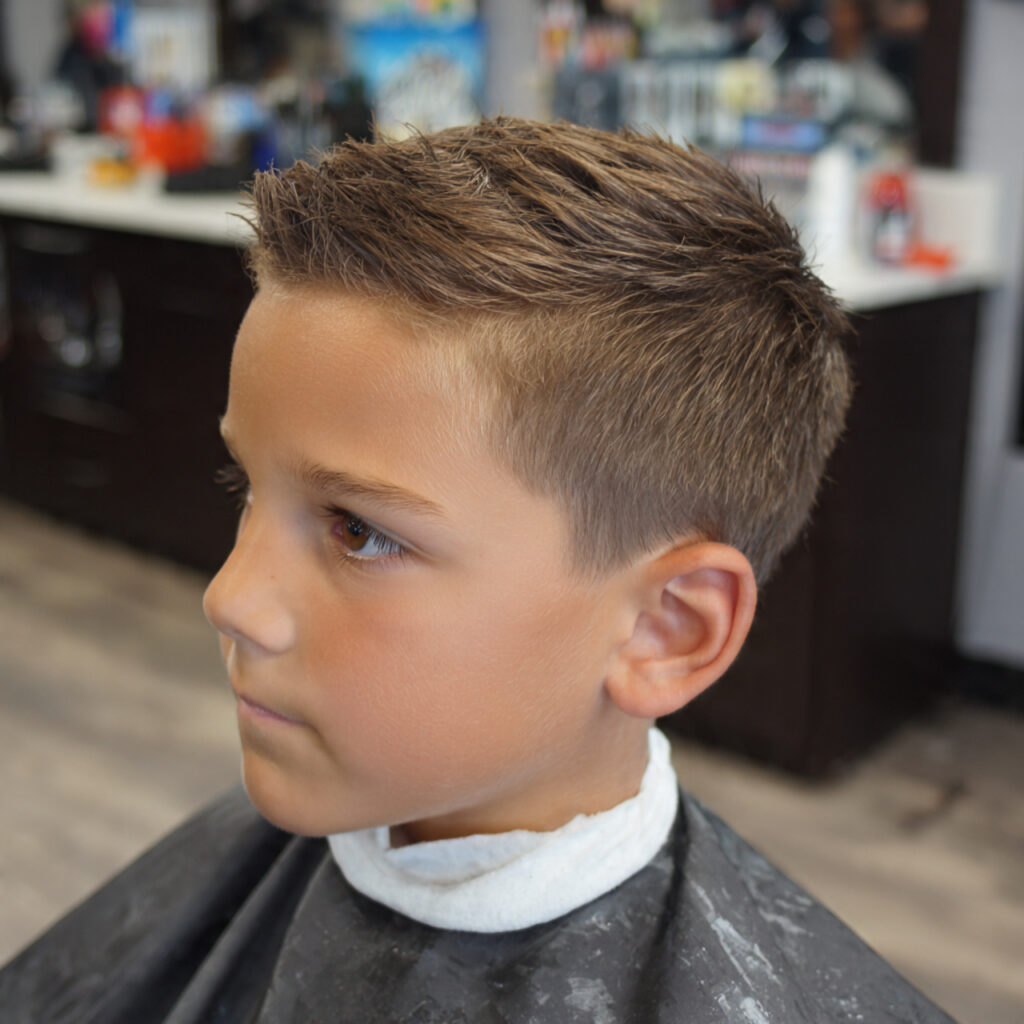 Clean Taper Fade School Haircut Idea