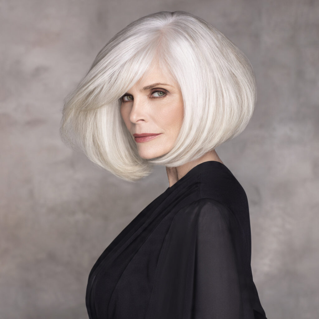 professional salon portrait of a woman over