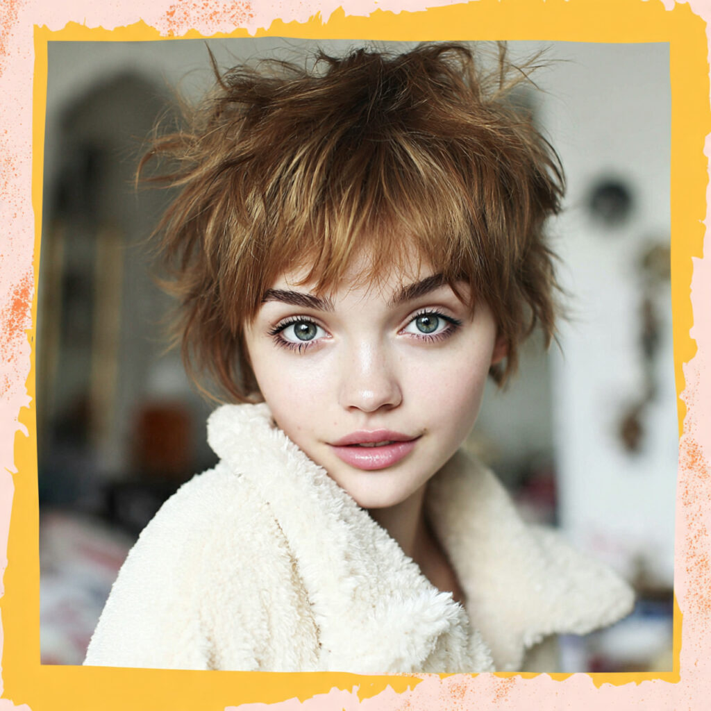 40 Modern Shaggy Pixie Cut Ideas for Low Maintenance Short Hair 28 Wash and Go Simplicity