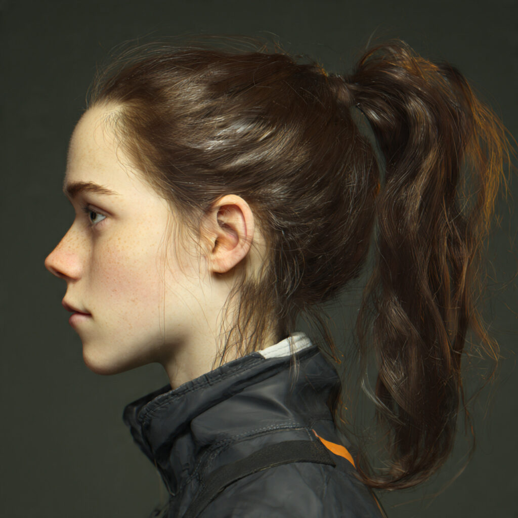 High Ponytail with Attitude Idea