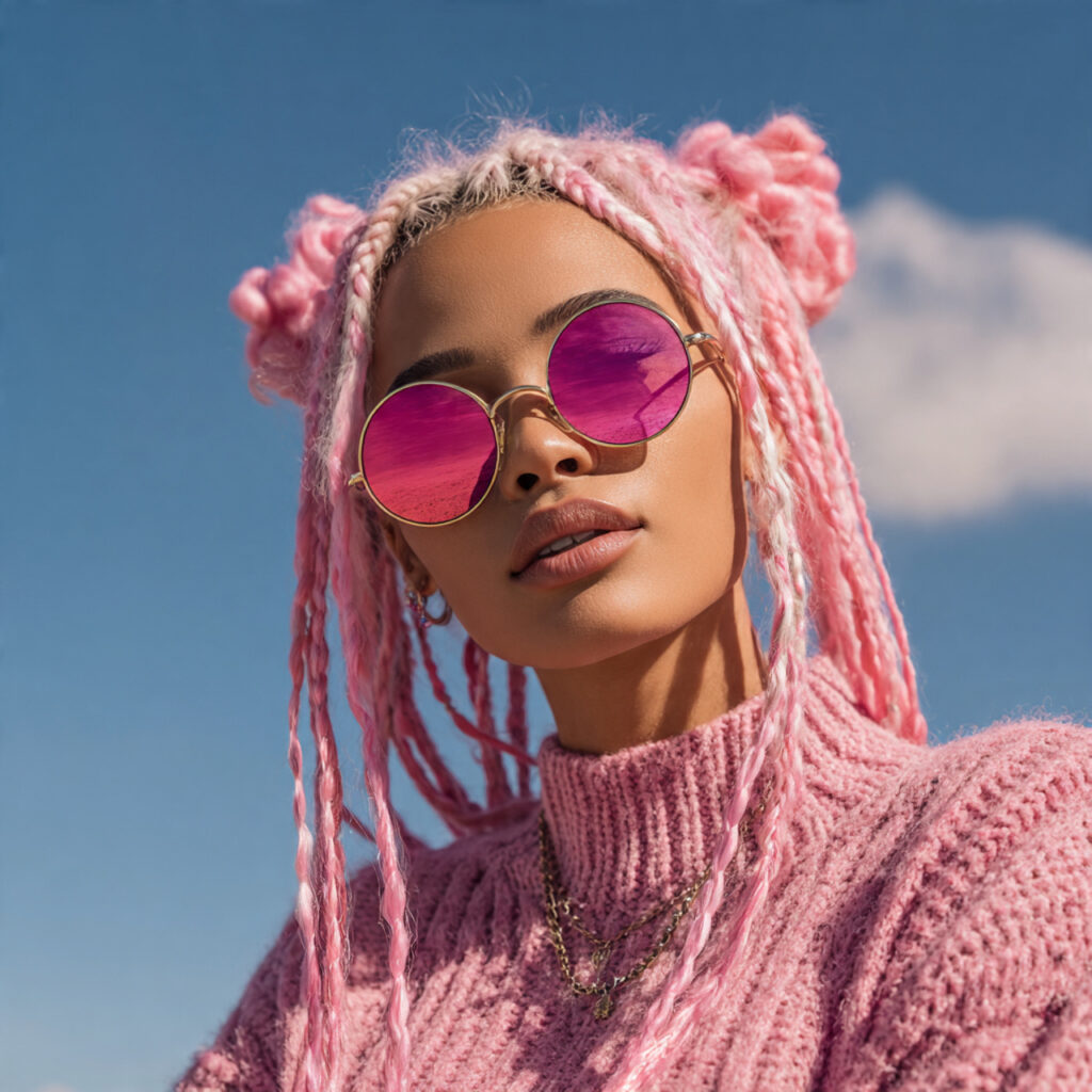 Bubble Braids Baddie Hairstyle Idea