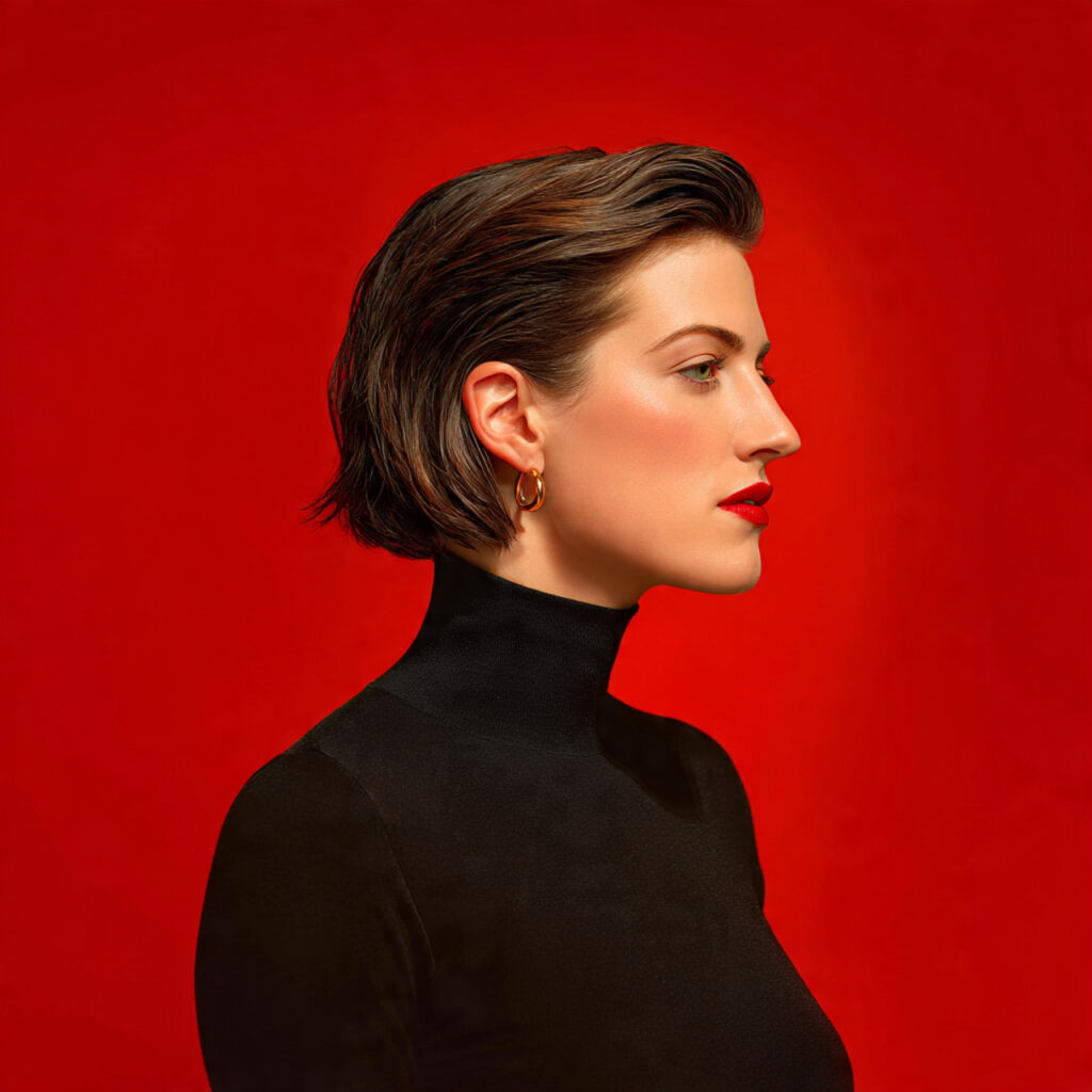 Slicked-Back Minimalist Look Idea