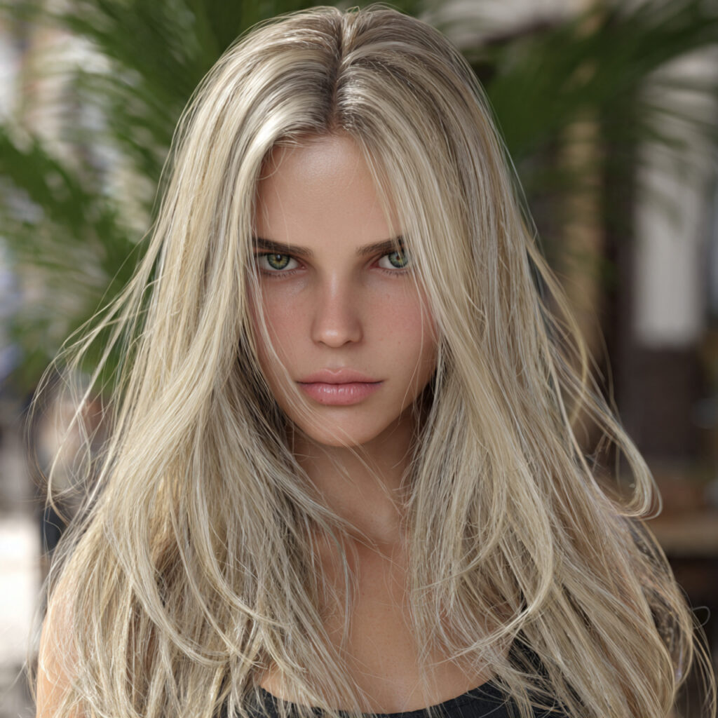 Natural Blonde Hair with Dark Root Ideas