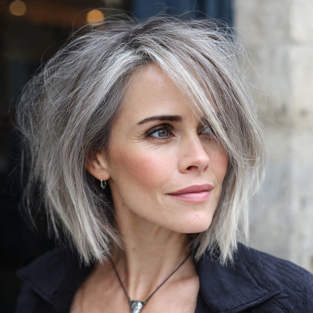 Refined Textured Bob with Graceful Movement Idea