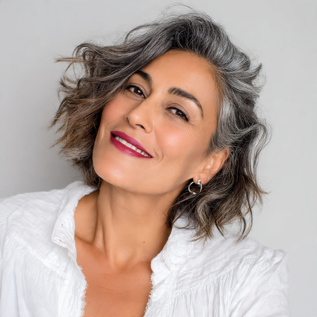 Short Textured Bob with Airy Finish Idea