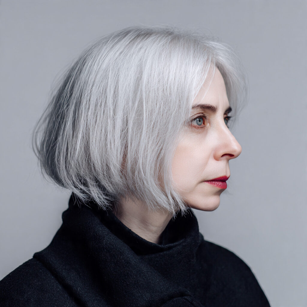 Textured Bob with Soft Angled Shape Idea