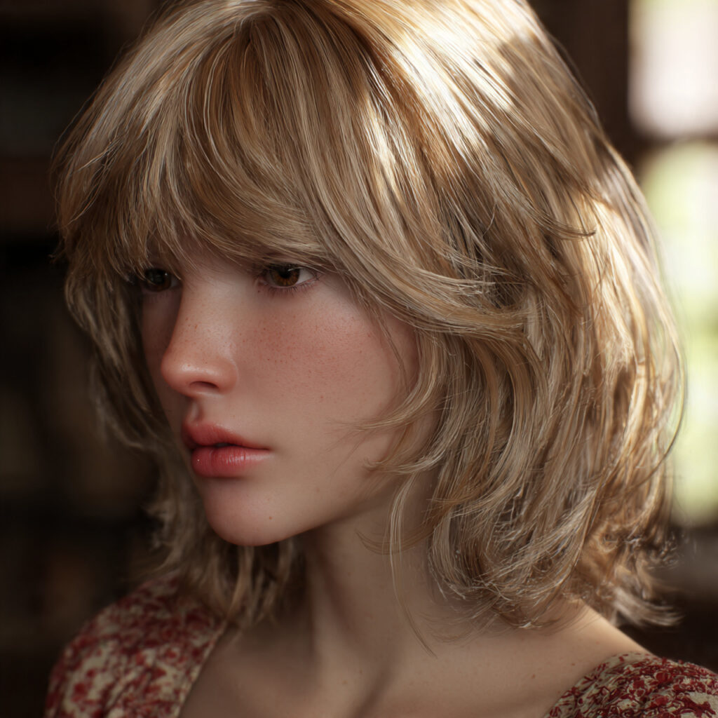 Soft Blonde Hair with Mocha Highlights Ideas