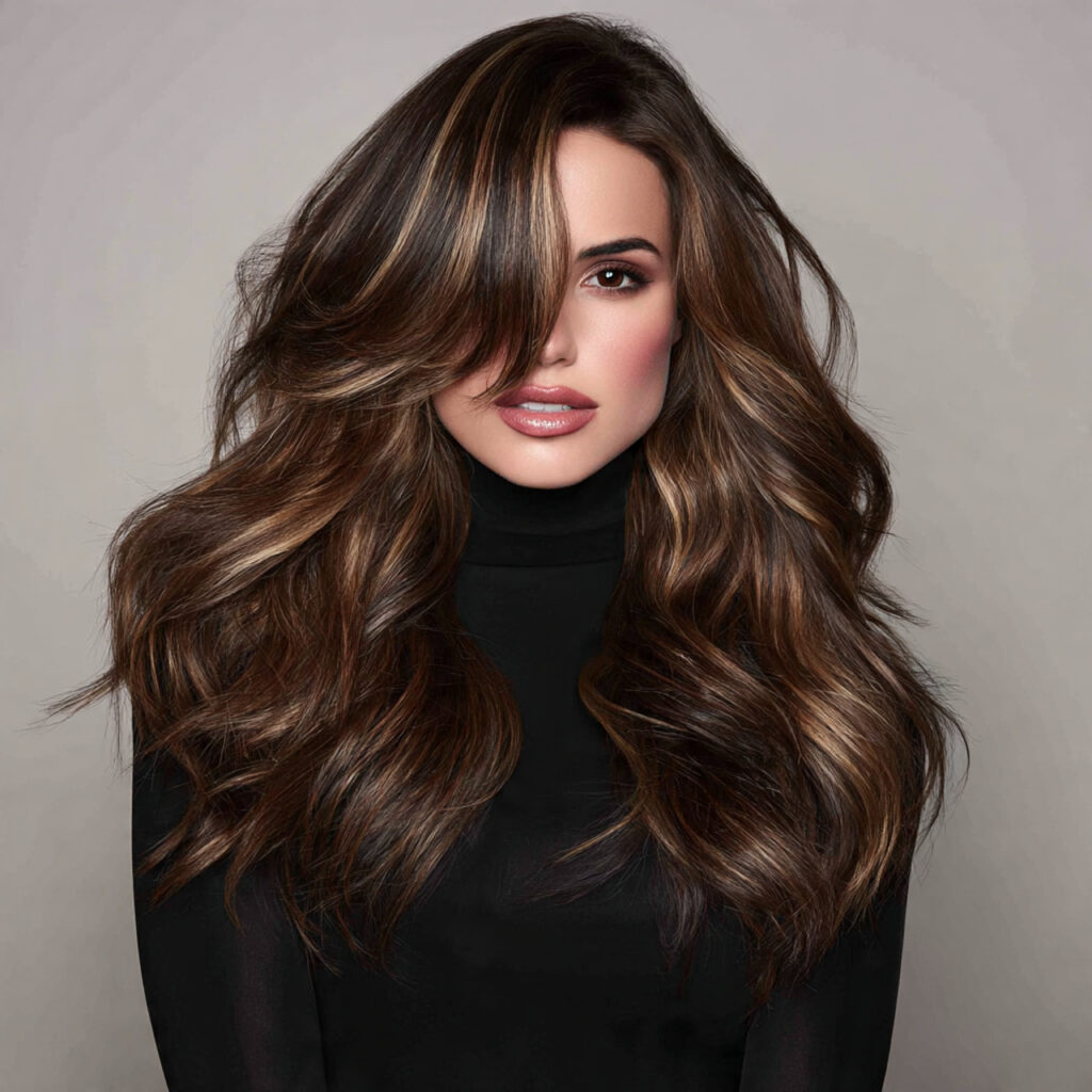 39 Trendy Balayage Hairstyles for Medium Length Hair Ideas 39 Warm Chestnut Balayage for Medium-Length Hair Ideas