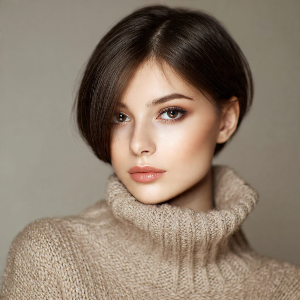 Short Asymmetrical Bob Hairstyles with Bold Contrast