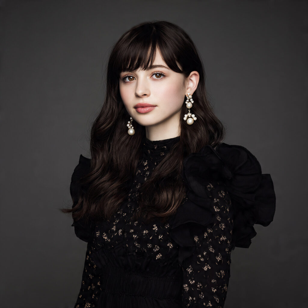 Asymmetric Bangs Hairstyle Ideas with Subtle Asymmetry