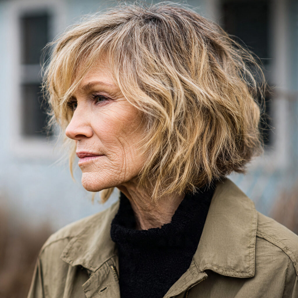 Textured Bob with Subtle Shag Influence Idea