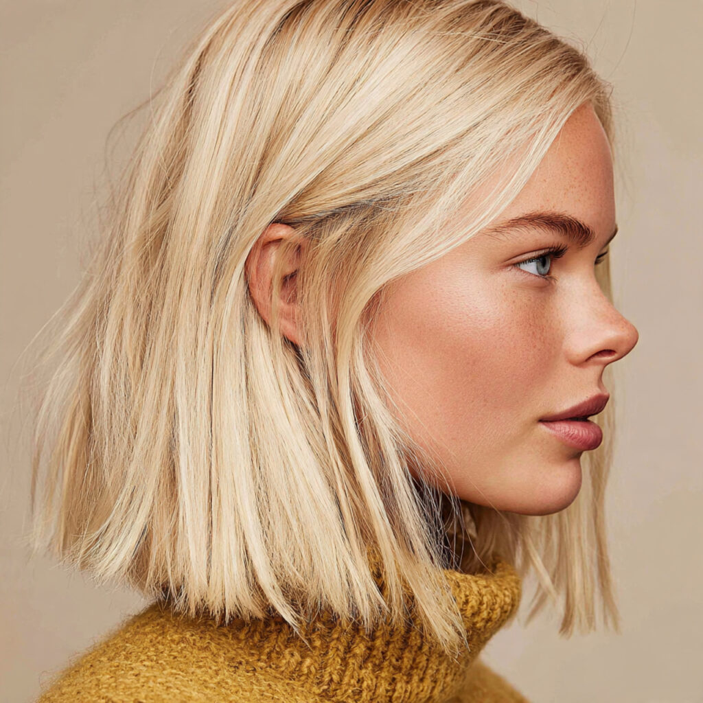Blunt Bob Hairstyle Ideas with Sharp Silhouette