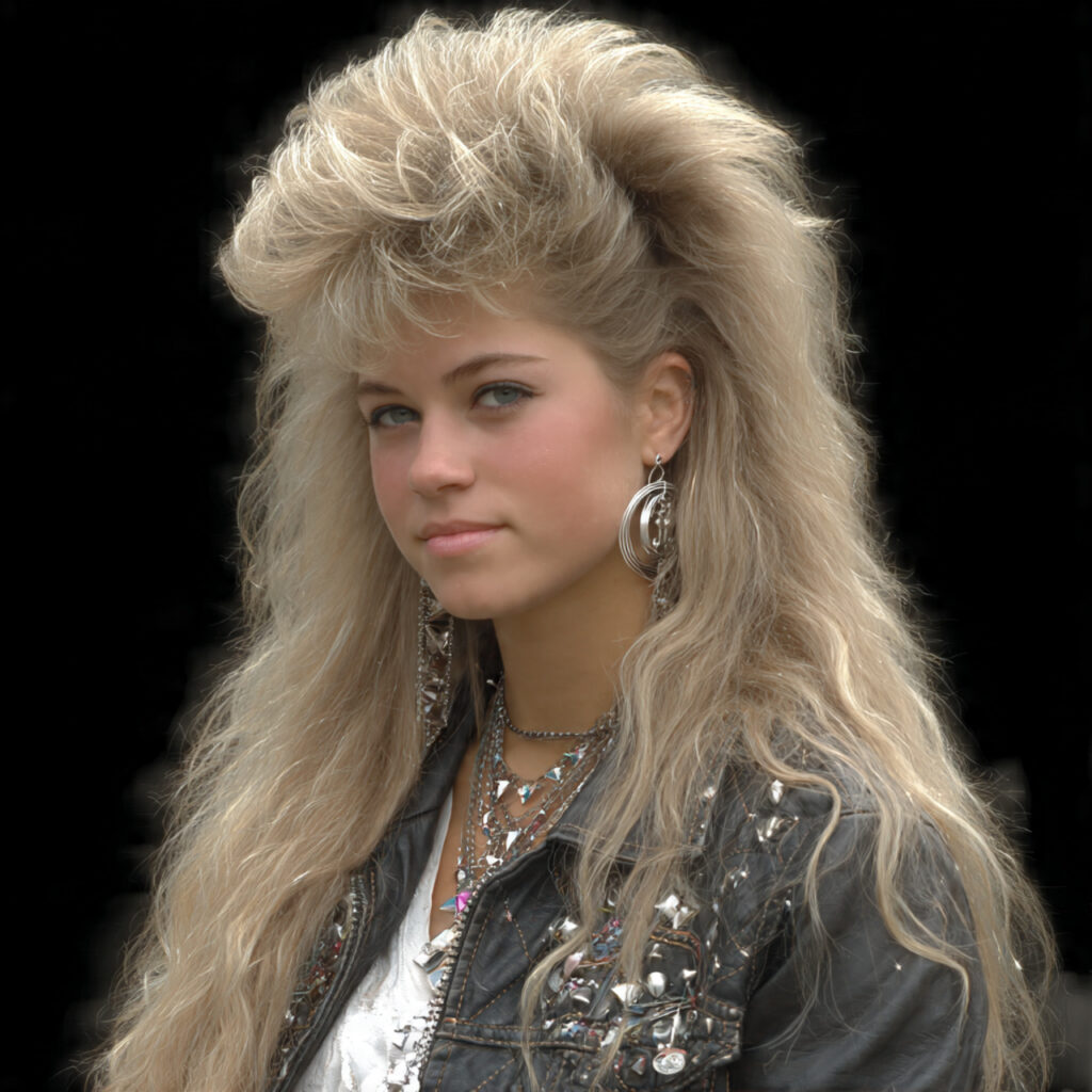 Bleached Shaggy Mullet