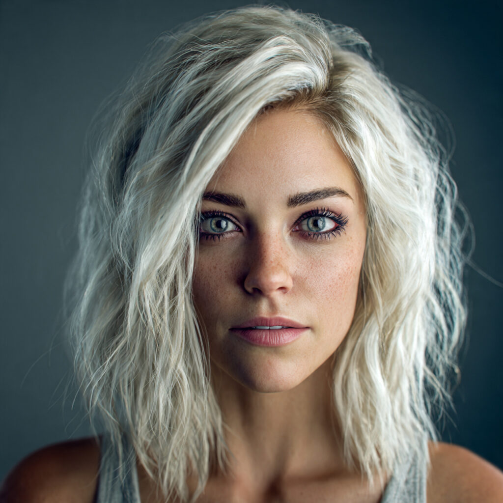 Champagne Blonde Hair with Dark Root Ideas