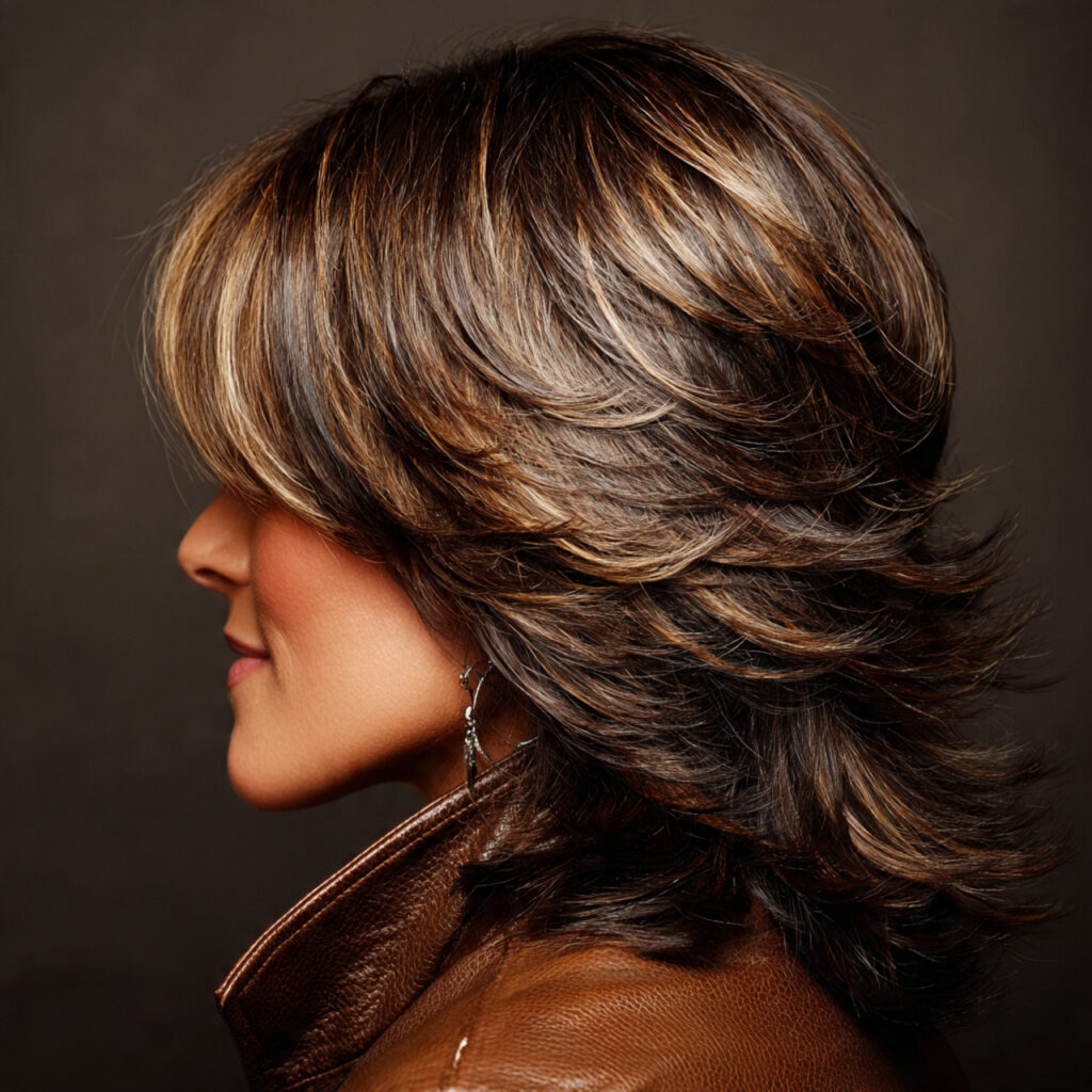 Shaggy Mullet With Lowlights