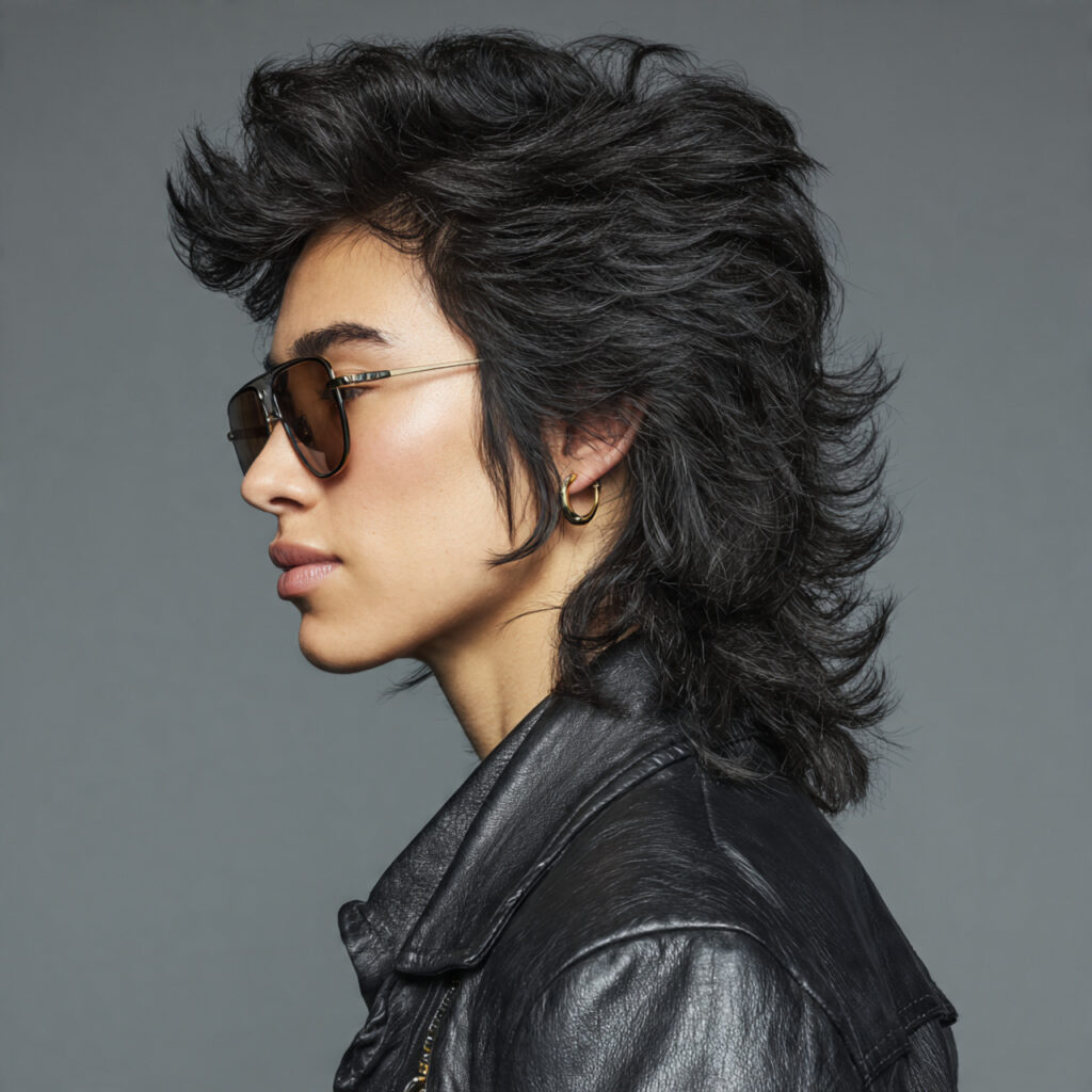 Minimal Layer Shaggy Mullet