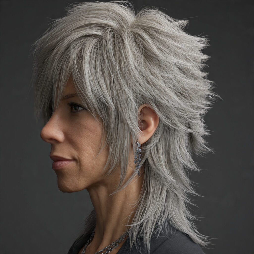 Shaggy Mullet With Razor Ends