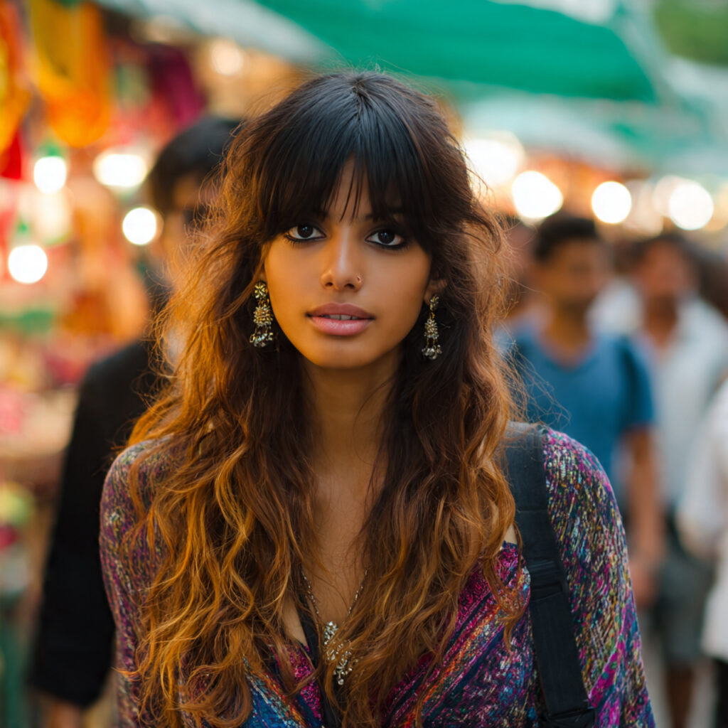 Shaggy Mullet With Bangs