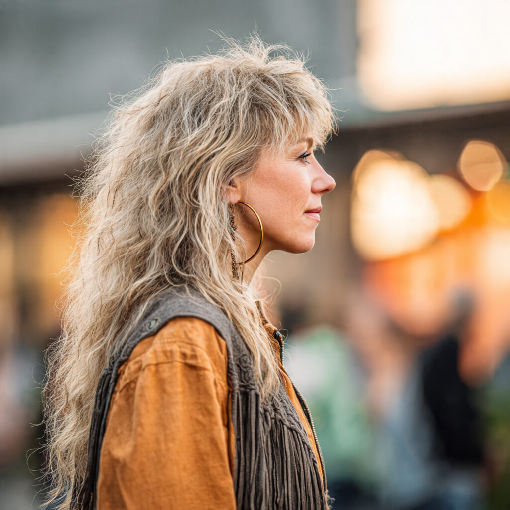 Voluminous Shaggy Mullet