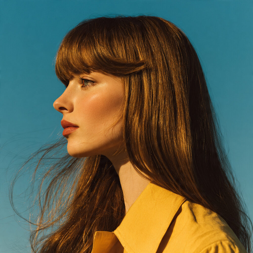 Side-Swept Bangs Hairstyles Ideas for Long Faces