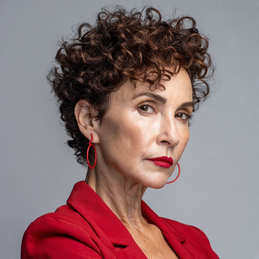 Short Curly Crop Idea