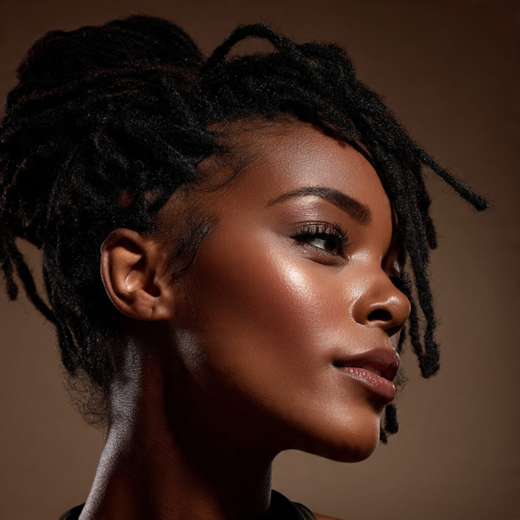 Natural Black Faux Locs Hairstyle Ideas
