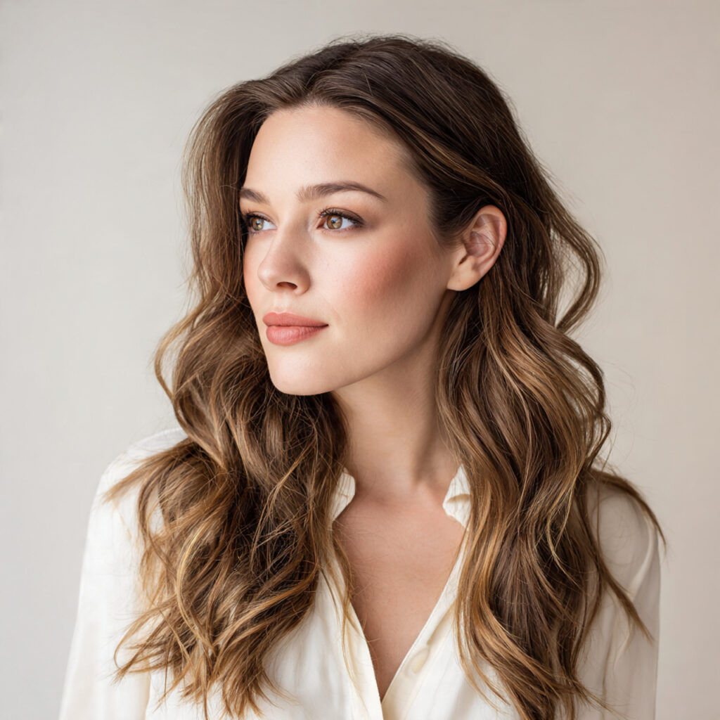 35 Brunette Balayage Hairstyle Ideas for Natural, Bold, and Modern Styles 18 Beige Brunette Balayage Ideas
