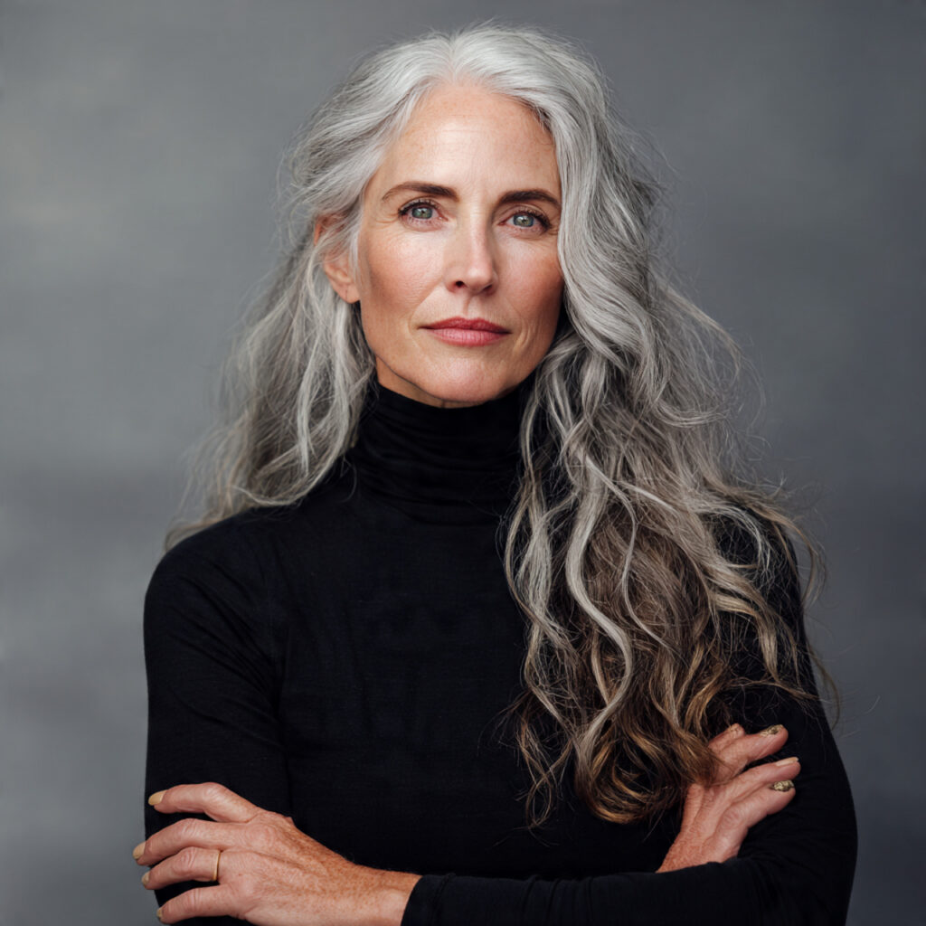 Confident Gray Hair Look Ideas