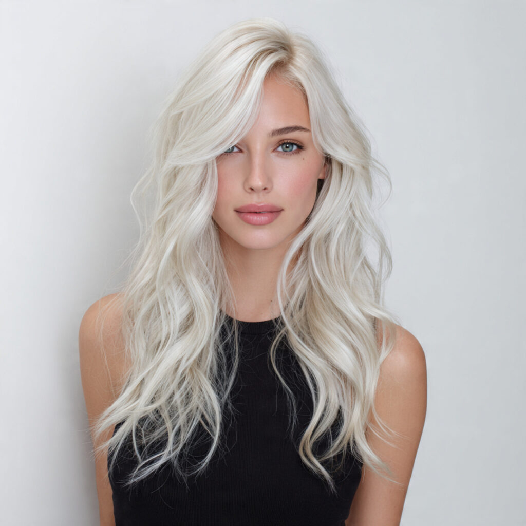 Platinum Hair Highlights Ideas
