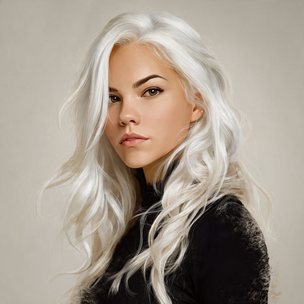 Modern White Hair Color Ideas